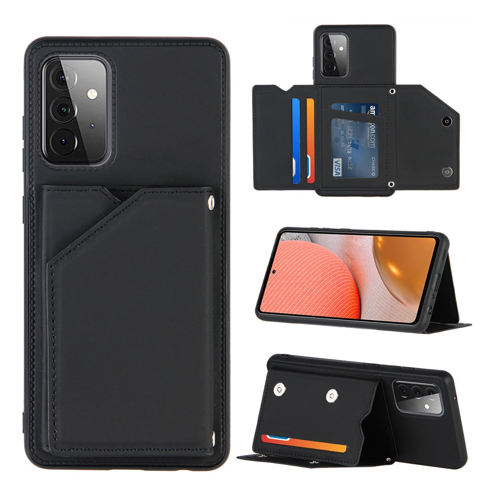 PU Leather Wallet Case For Samsung (S series)